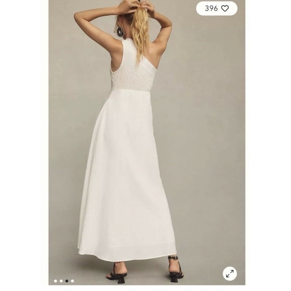 FARM Rio Asymmetrical One-Shoulder White Sundress - Picture 2 of 7